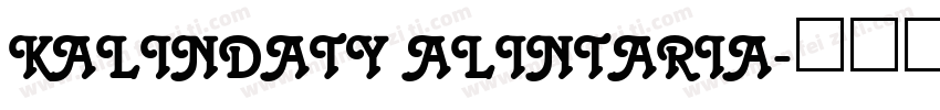 Kalindaty Alintaria字体转换